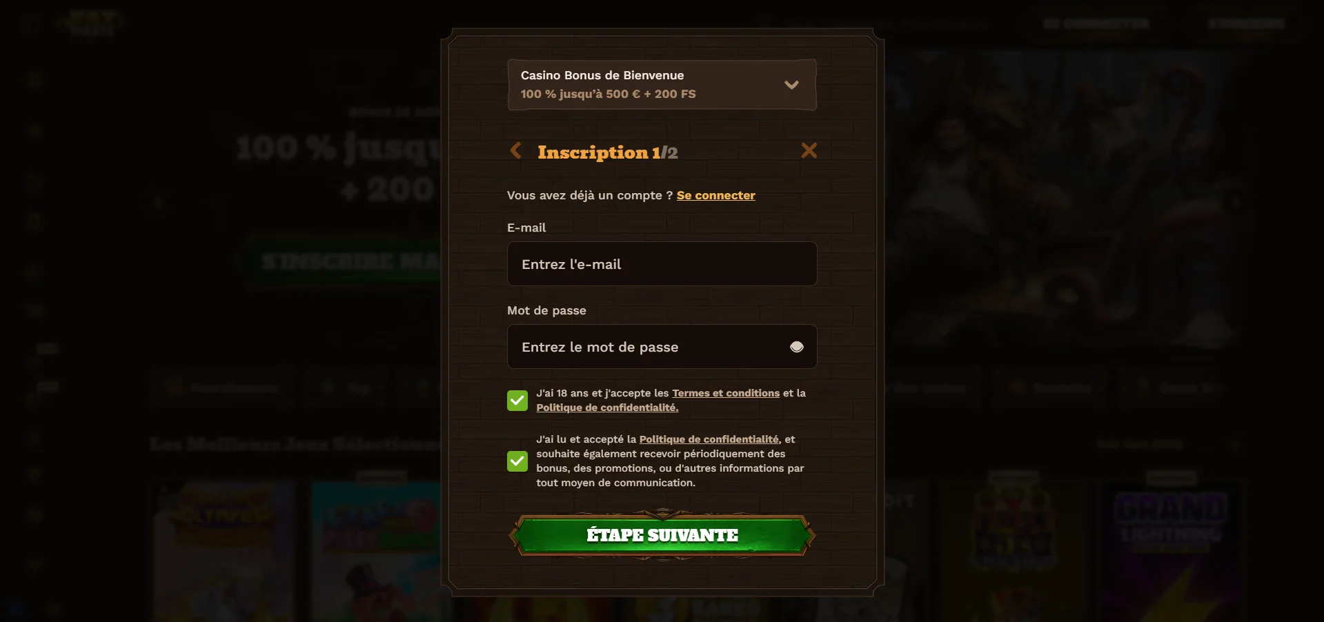 Inscription Fatpirate Casino